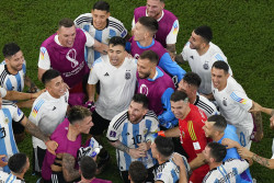 Messi scores, Argentina reach World Cup quarters