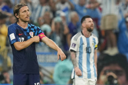 Modric shares World Cup stage with Lionel Messi in loss