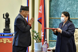 President appoints Dahal the Prime Minister