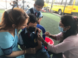 Second Covid vaccine drive for children continues