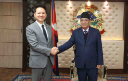 PM Prachanda meets special envoy of South Korean President