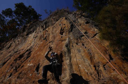 Nepal’s blind rock climbers ‘not scared of heights’ any more
