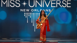 Sophiya Bhujel showcases Trishul in Miss Universe 2022 